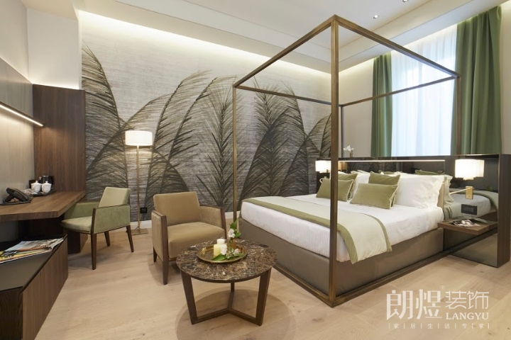 自然主題酒店裝修效果圖，充滿活力的寧靜綠洲