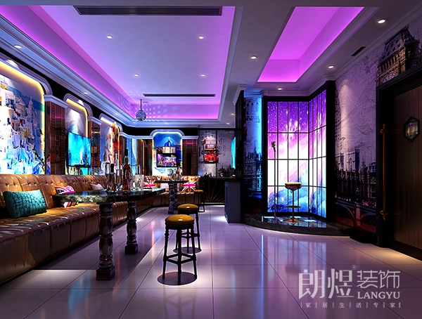 成都創意ktv裝修設計效果圖